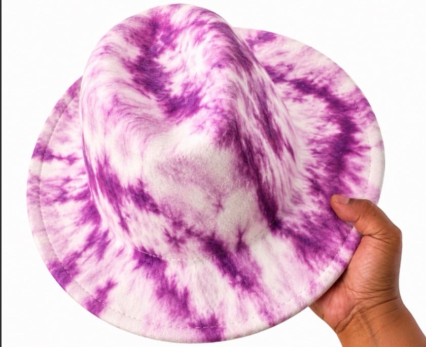 Image of 30% Off $15 ( now $10.50) Tie-Dye Fedora Hat 