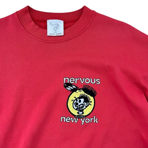 Image of Original 90’s Nervous Records embroidered logo sweatshirt: Size XL