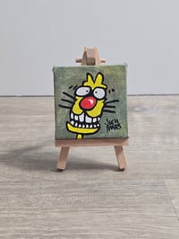 Image 2 of Spe 2 2.5x2.5 Inch Original Painting by Joey Mars