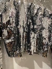 Image 3 of DISCO SEQUIN CROPPED TOP