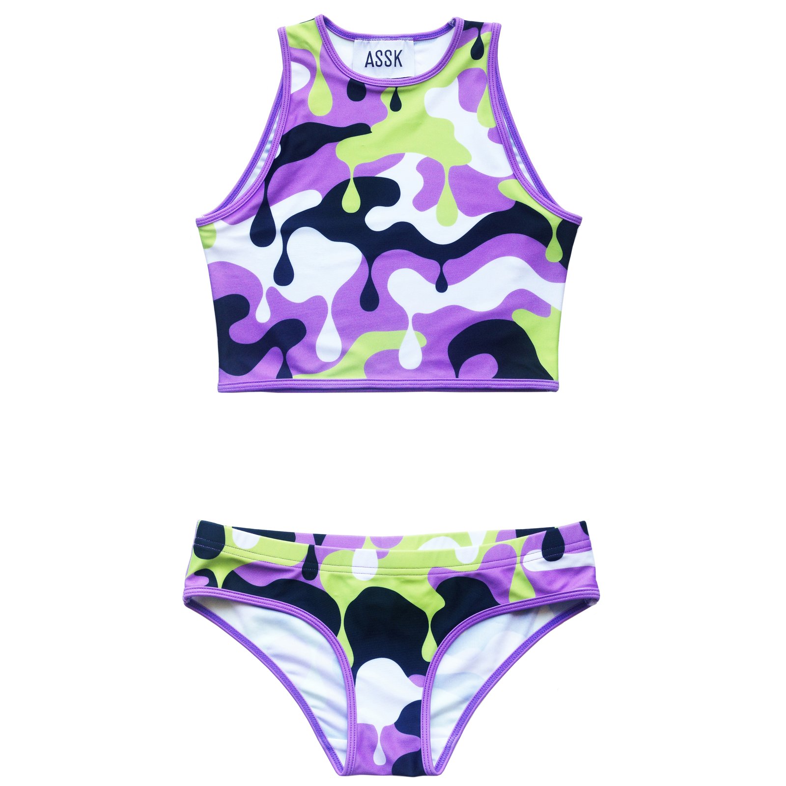 purple camo bikini