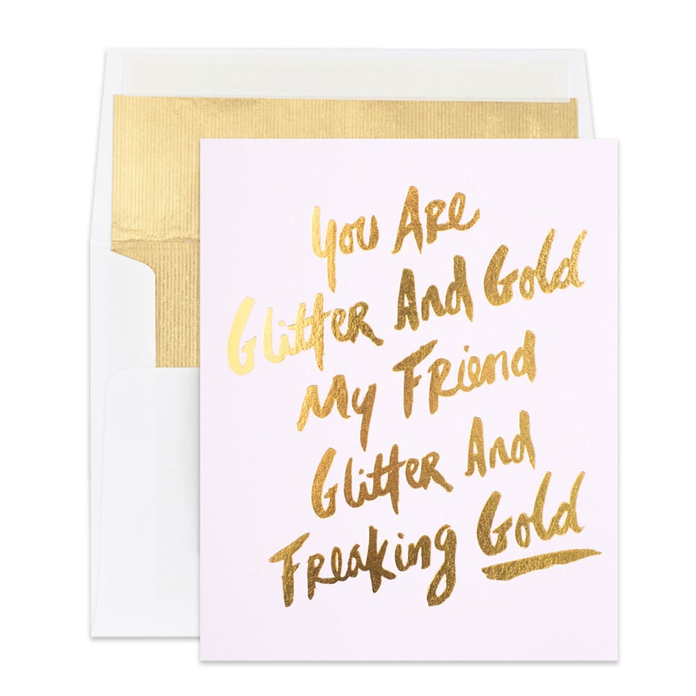 Image of Glitter & Gold Card