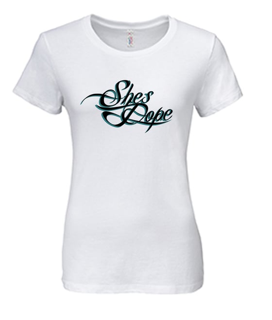 Image of ShesDOPE Logo / White