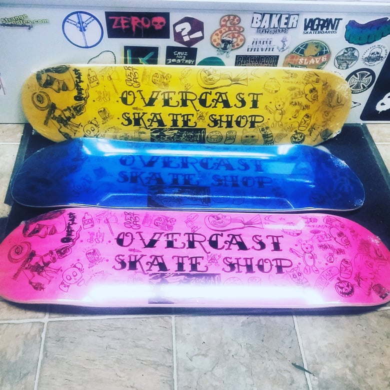 Image of Overcast Doodles Deck w/ griptape included