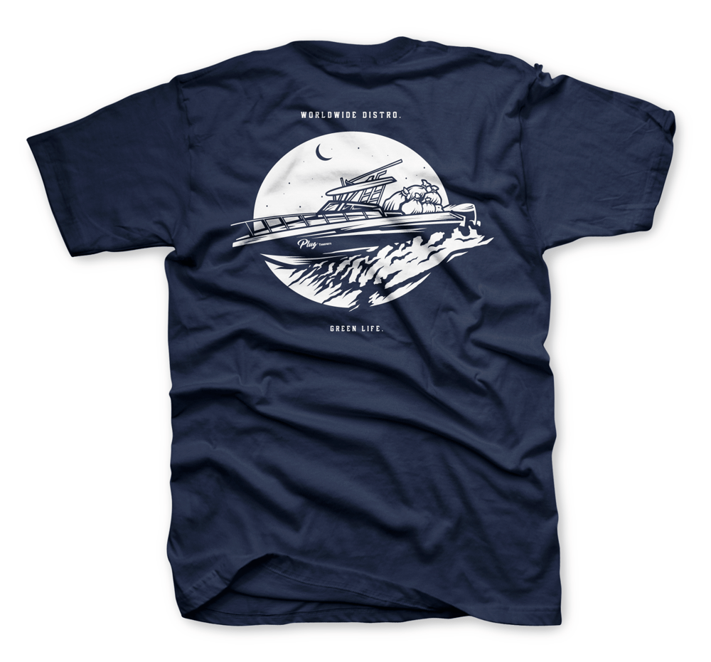 Image of The Transport Tee In Navy Blue