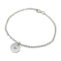 Personalised Initial Circle Charm Bracelet