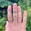 Unearthed Silver Stacking Rings