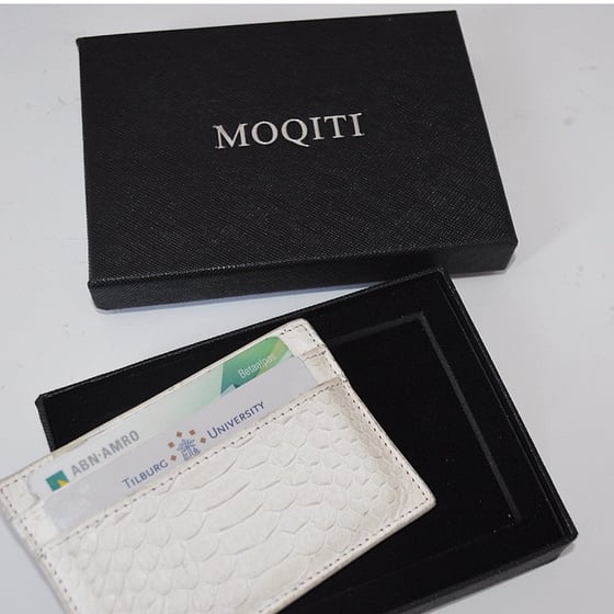 Image of White Python Cardholder