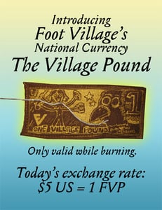 Image of THE VILLAGE POUND currency (patches!!!)