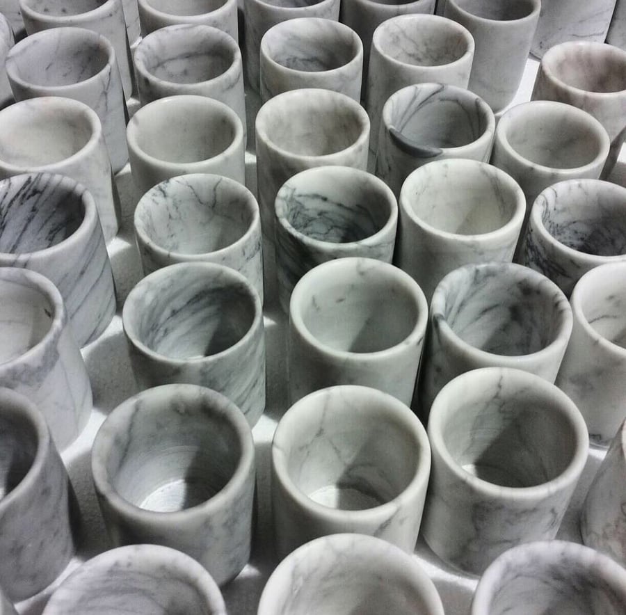 Image of Carrara marble vessel