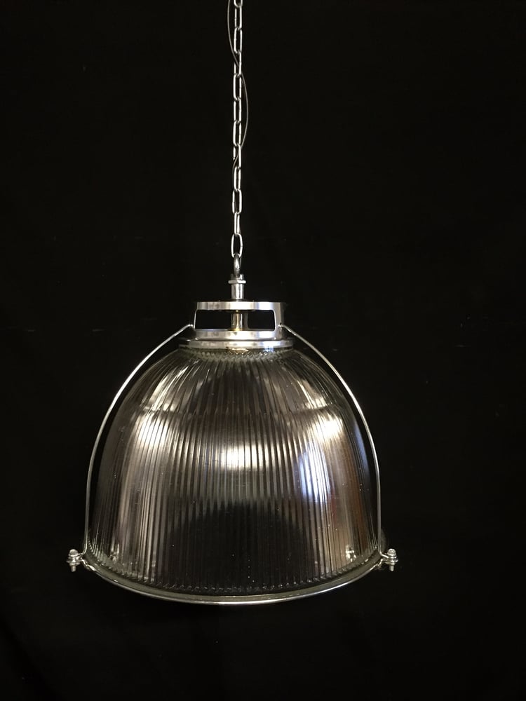 Image of Vintage Industrial Holophane Pendant Light #3