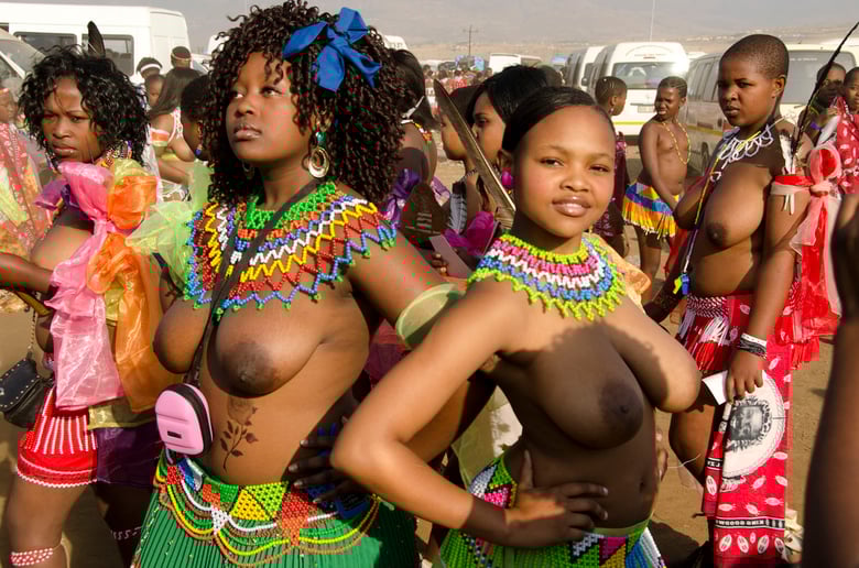 Image of Hand-made African bead necklace