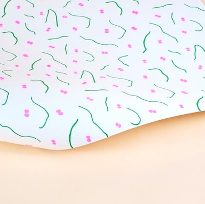 Image of #28 Riso Printed Wrapping Paper