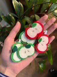 Image 2 of apple felt hairclips 🍏🍎