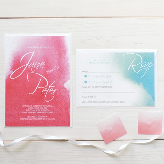 Love Haze Bespoke Wedding Invitation And Rsvp Bundle Elle Jane