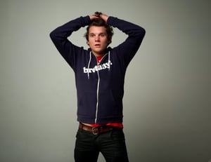 Image of Navy/White Hoodie