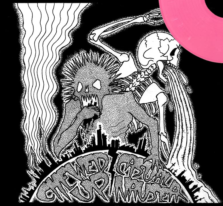 Image of Chewed Up​/​Casual Nausea Split (Pink Vinyl/CD) (£8/£4)