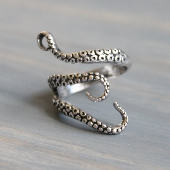 Image of Octopus Tentacle Wrap Ring
