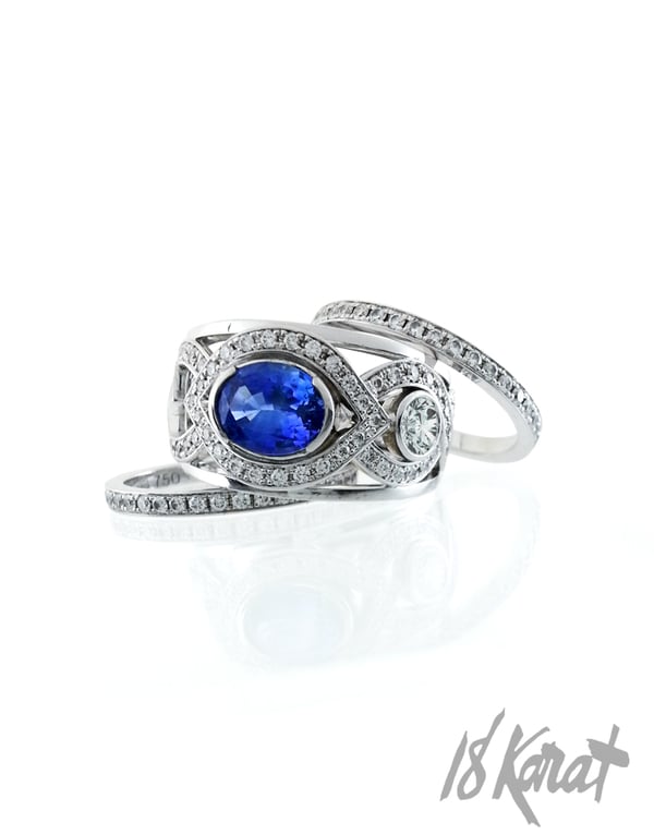 Carrie's Sapphire Ring - 18Karat Studio+Gallery