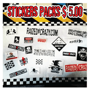Image of RAIZED CRAZY STICKER PACKS