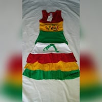 Rasta color Girls Skirt set