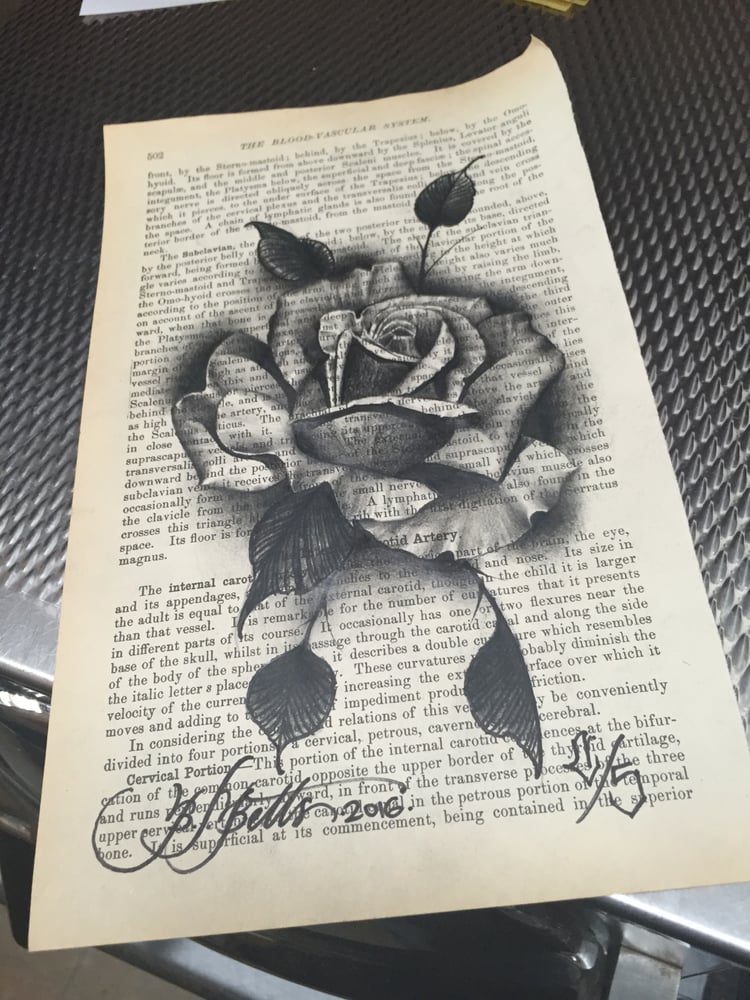 Image of Original rose artwork