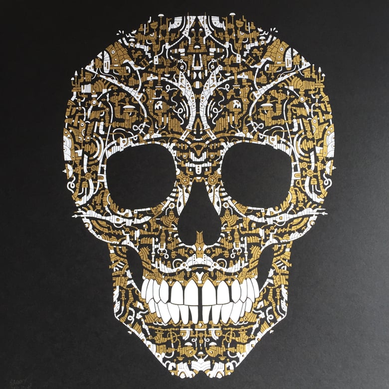 Image of Limited Edition Skull Screenprint