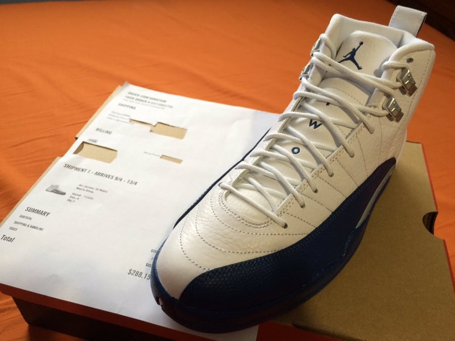 Image of Air Jordan 12 Retro 'French Blue' Size 9