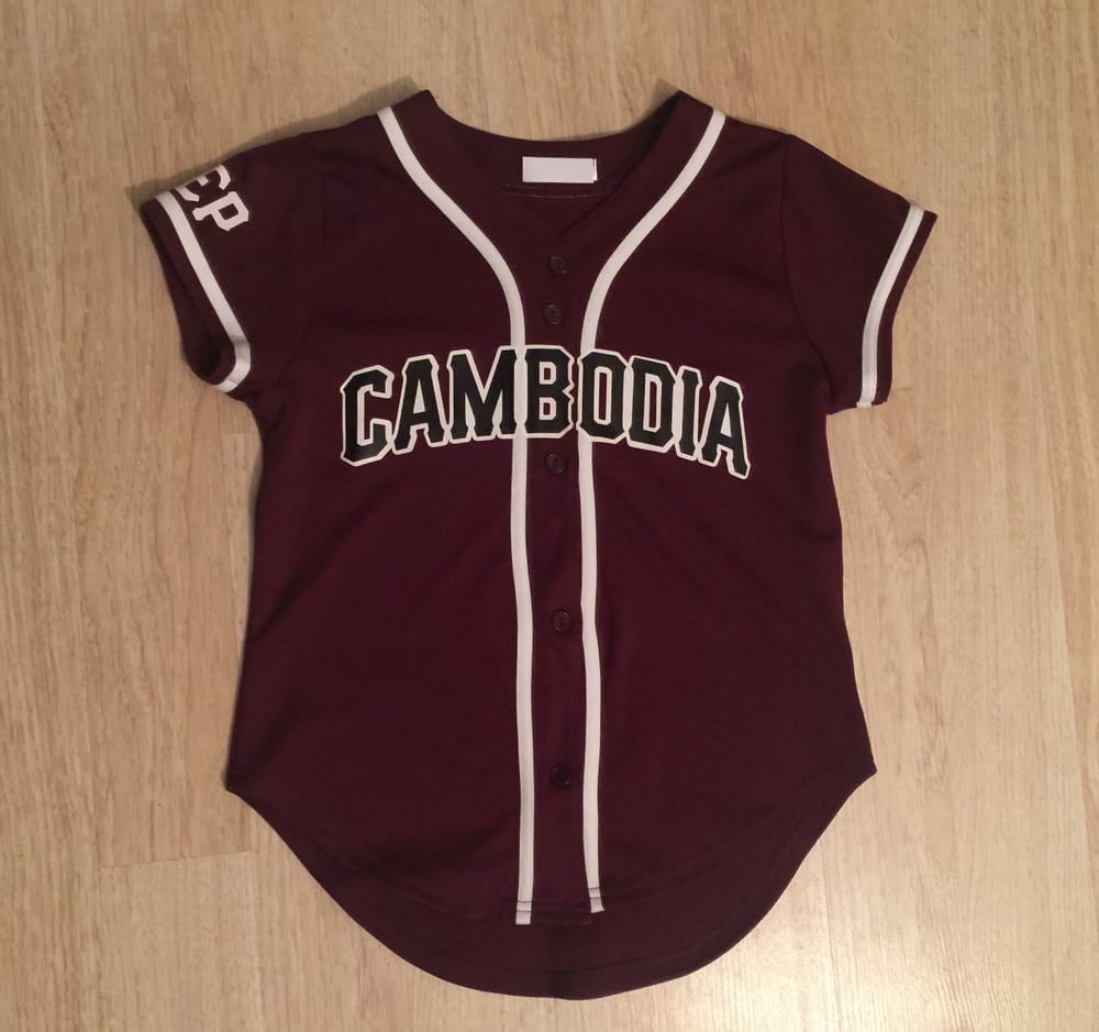Image of REP CAMBODIA WOMEN BASEBALL JERSEYS 