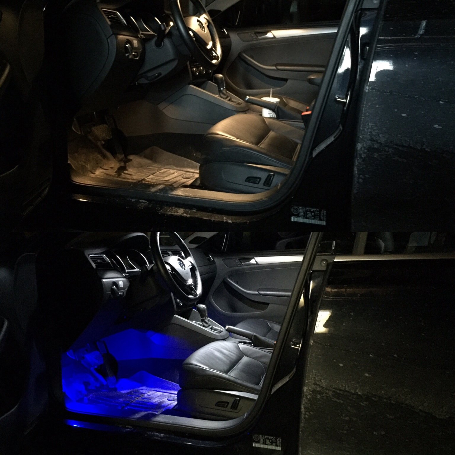 audi a5 footwell lights