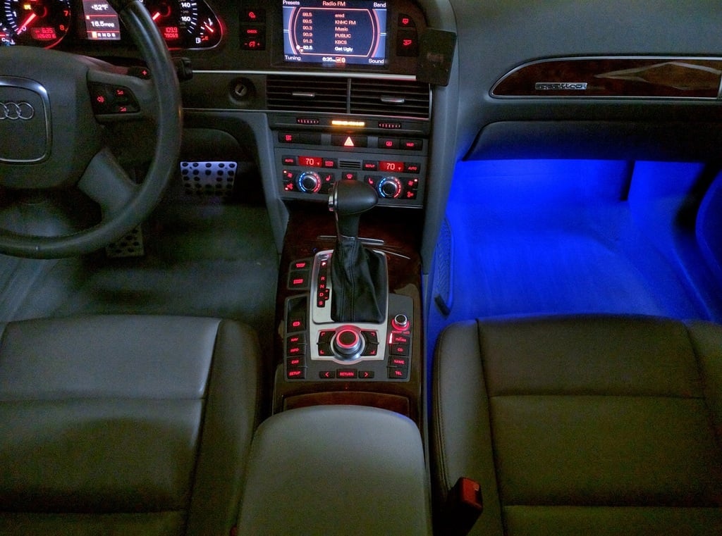 New LED Footwells for Audi models that are equipped with OEM LED Footwells