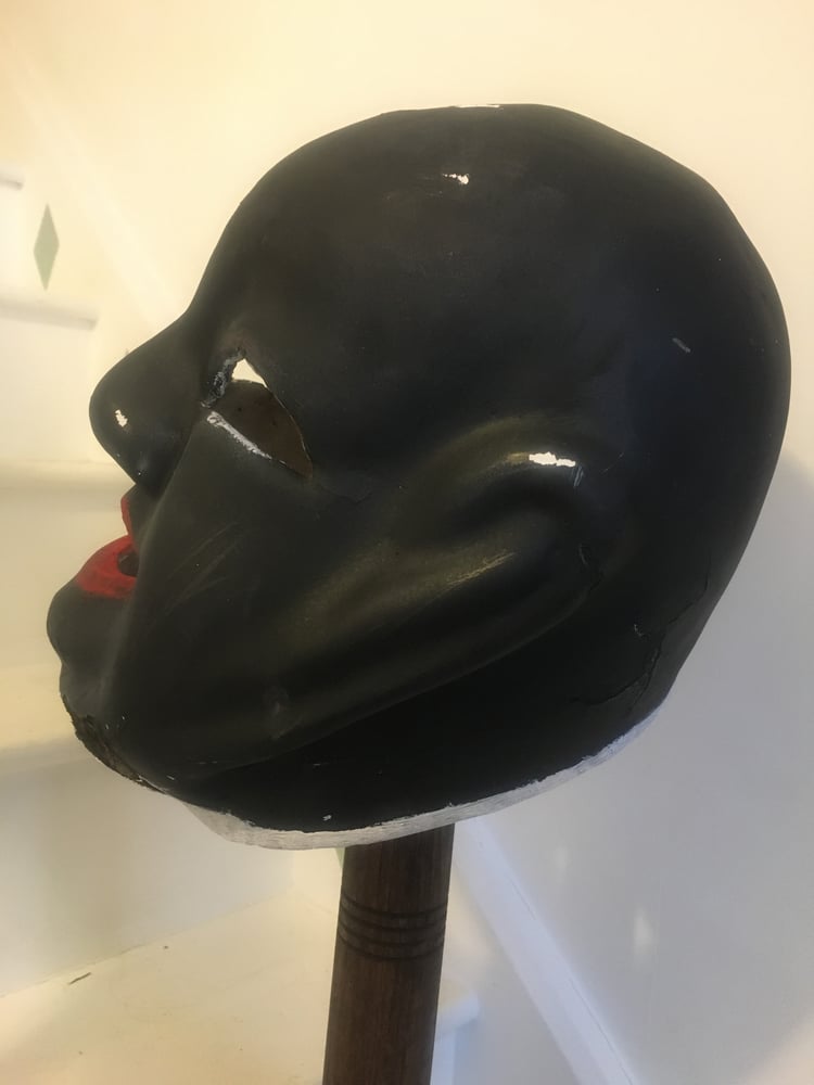 Image of Vintage French paper Mache carnival Théâtre head