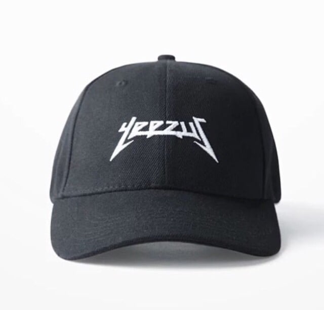 white yeezus hat