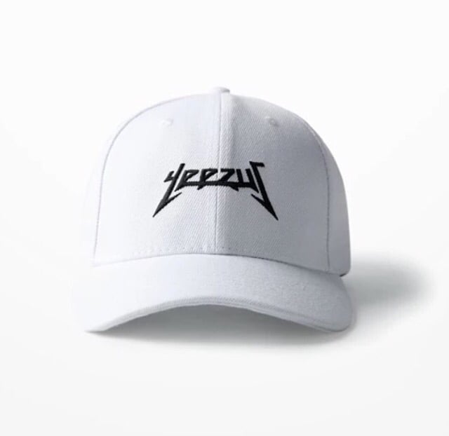 White best sale yeezus hat