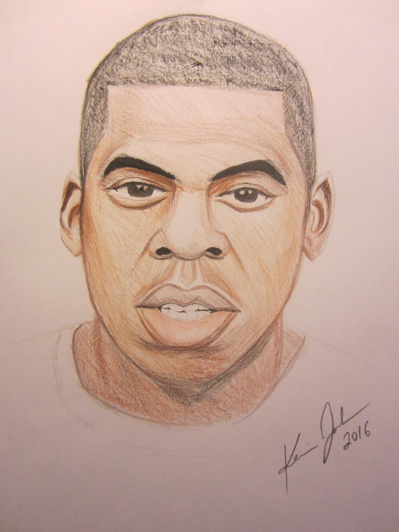 Image of Colored Pencil Sketch Jay Z