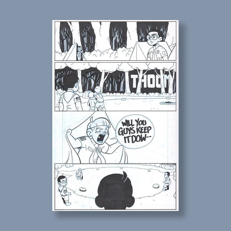 Image of JL8 #194, p. 3 original art 