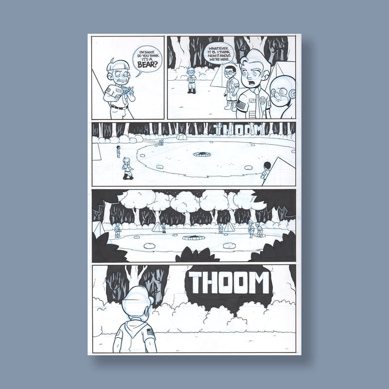 Image of JL8 #194, p. 4 original art 