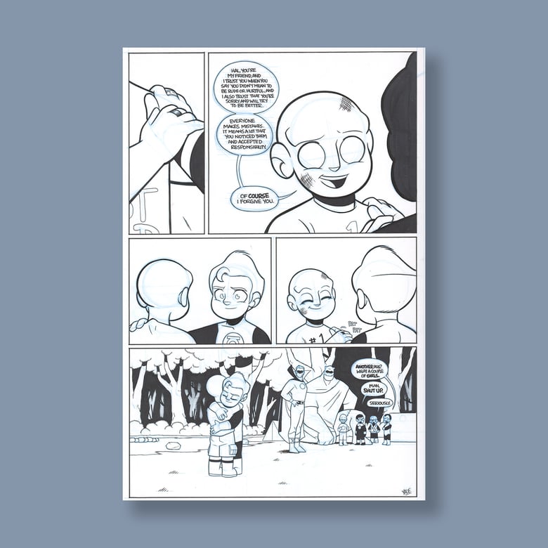 Image of JL8 #200, p. 4 original art 