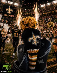 Image 2 of New Orleans Saints  custom Golf Club Cover hand knit logo NFL fan  gift-5948b308