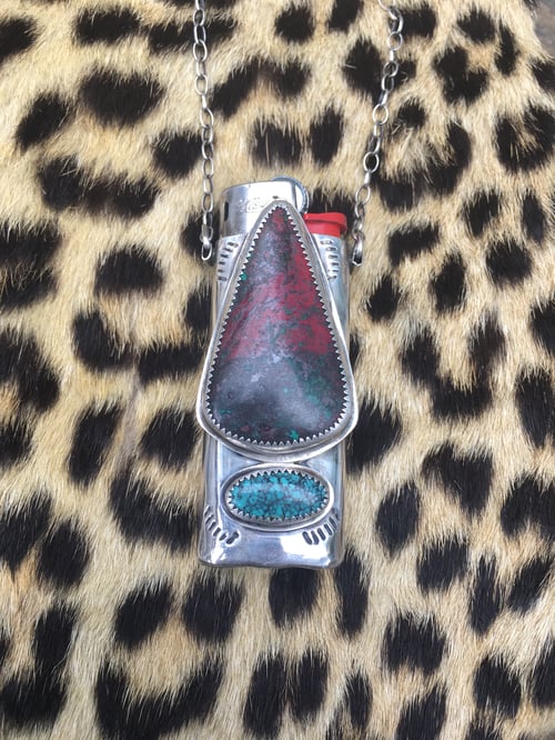 Image of SONORA SUNRISE AND TURQUOISE MINI LIGHTER NECKLACE