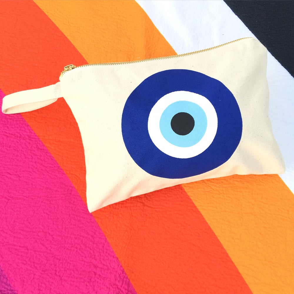 Image of Summer evil eye clutch