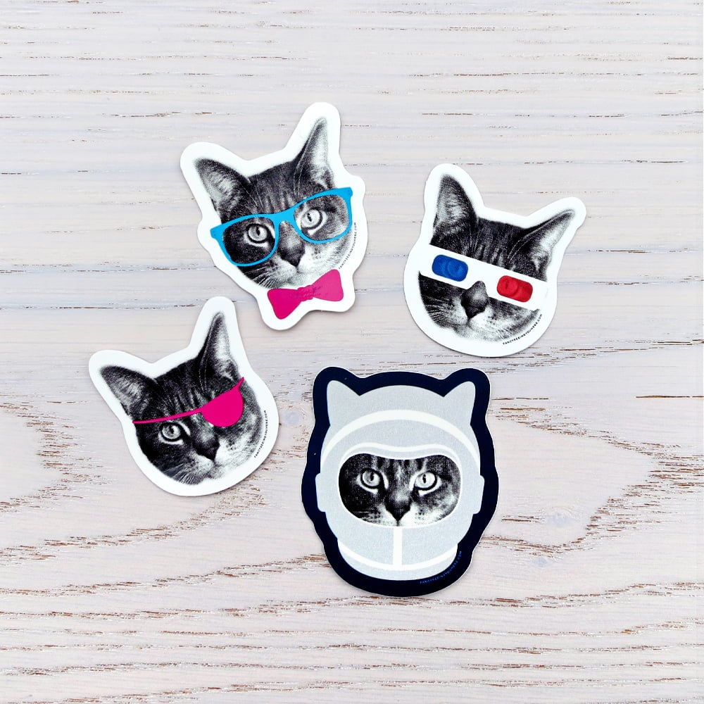 Image of gee whiskers stickers