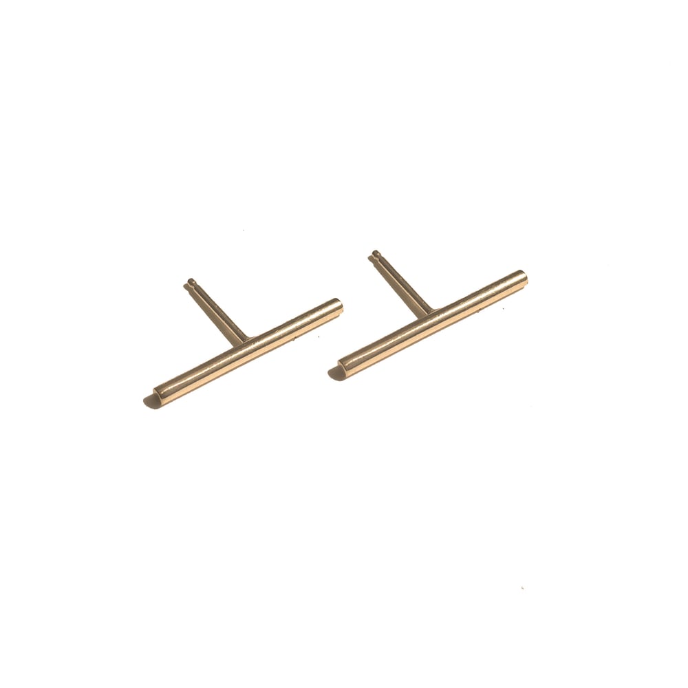 Image of Gold Classic Bar Studs