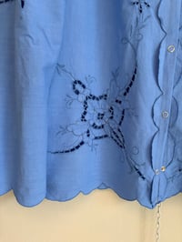Image 6 of Blue puff sleeve (L)