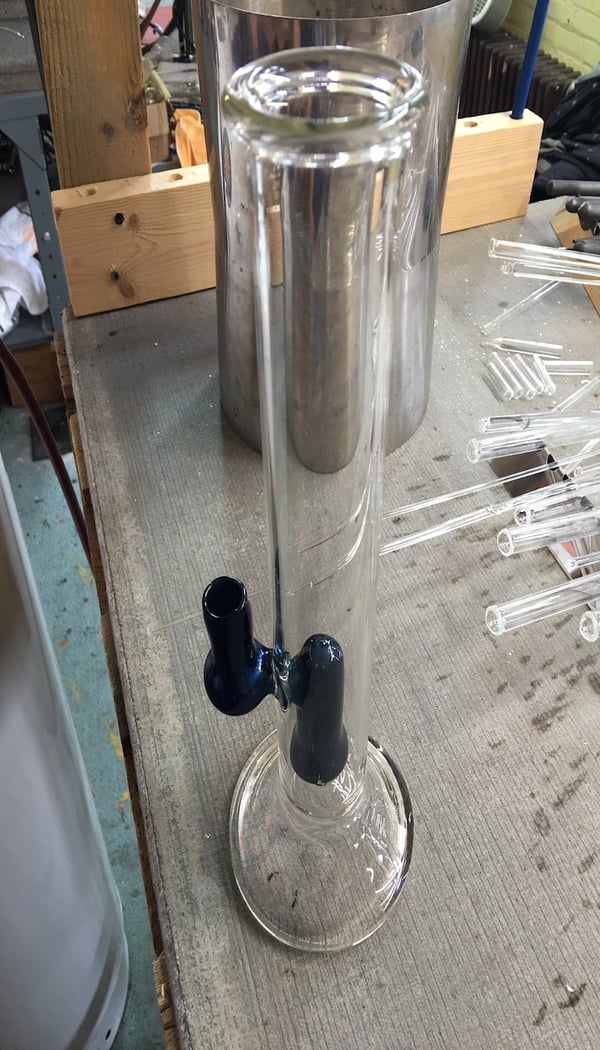 Image of Color Shower head tube 14mm handworked joint