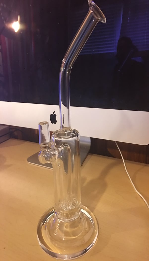 Image of glass water pipe 14mm male