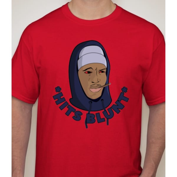 Image of Hits Blunt Red T-Shirt