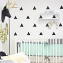 Little Triangles pack wall decal