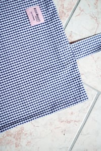 Image 2 of Tote bag [Vichy bleu foncé]