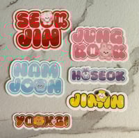 Image 1 of BTS chubby Name Sticker